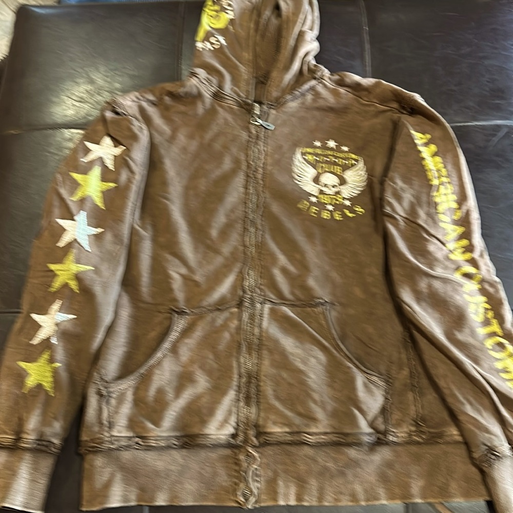 Nice Affliction heavy duty reversible hoodie